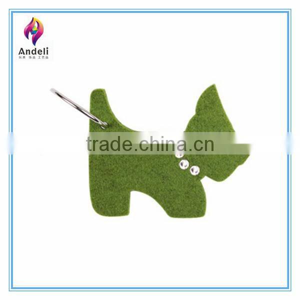 customized car key holder for promotion wool felt keyring