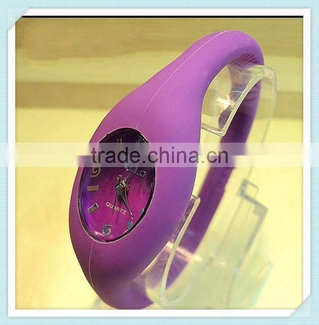 High quality hot sale waterproof quartz ion silicone watch+Negative ion sport watch
