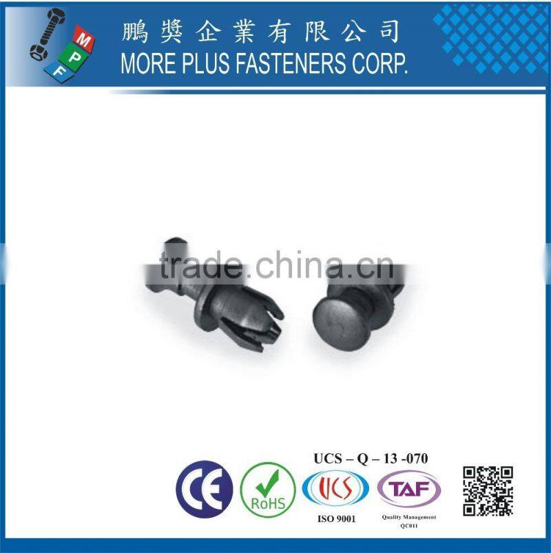 Made in Taiwan PP Nylon Easy Release Plastic Rivet Black