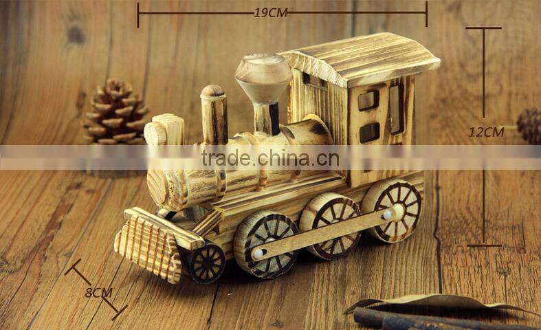 wooden crafts decoration creative gift toys for kids wood train toy