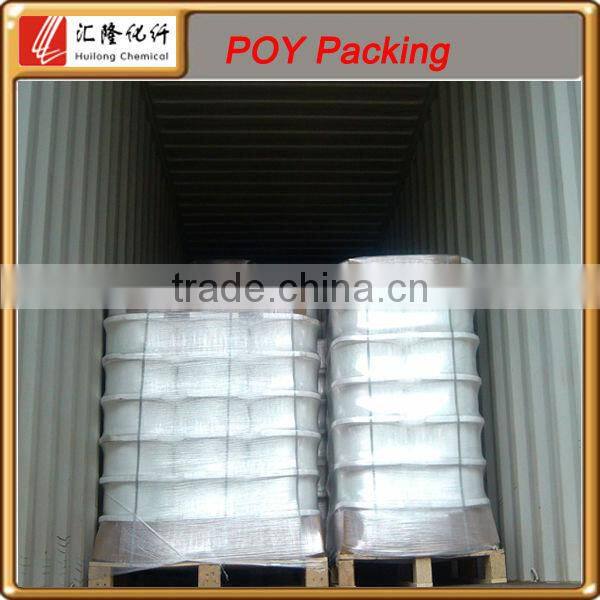 100% polyester dope dyed POY high speed spinning yarn