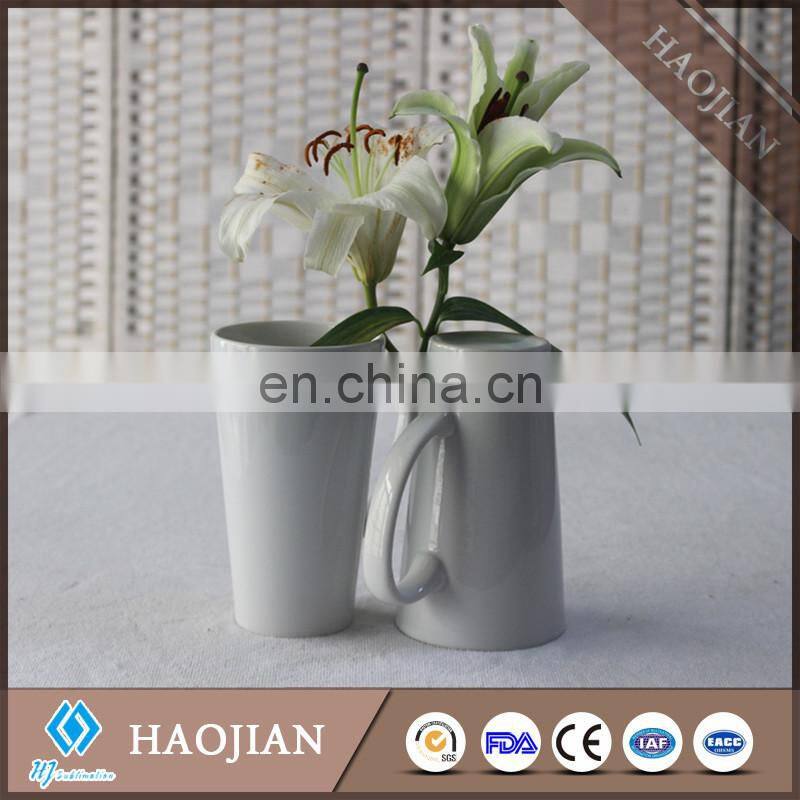 16oz V Shape ceramic coffee mug for sublimation