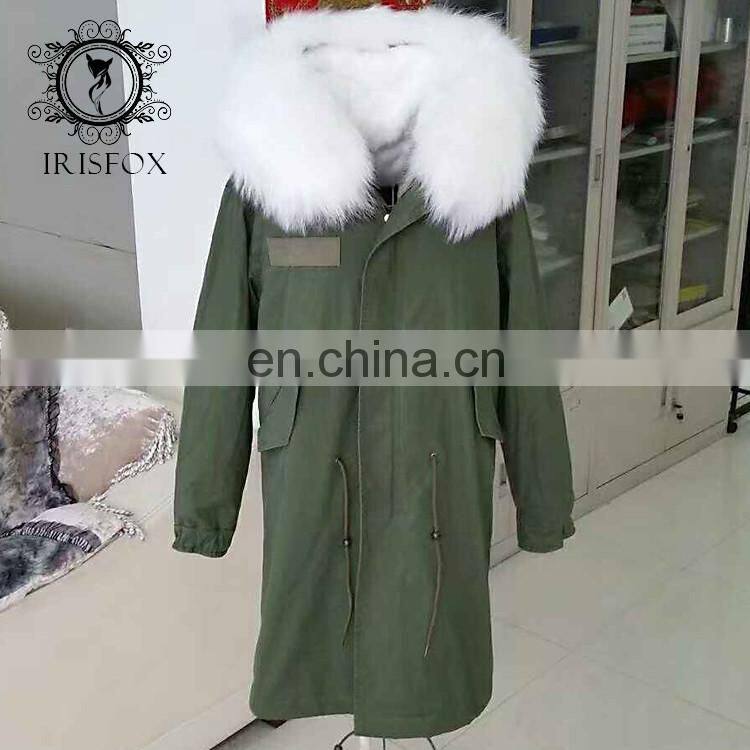 women jackets warm fox fur collar hooded long italian fox fur lined coats