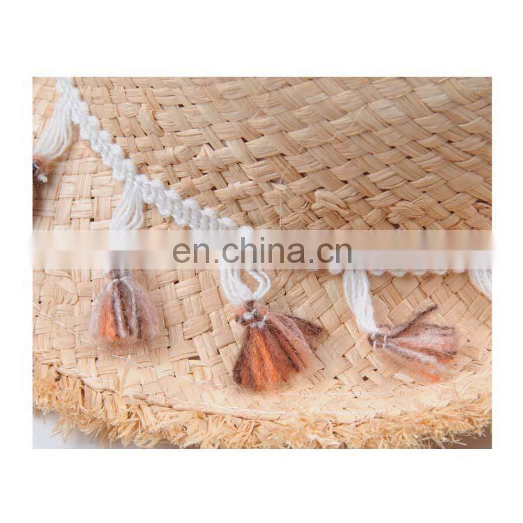 Wholesale women summer beach fedora raffia straw supreme hats