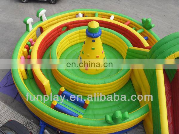 Customized size and style inflatable amusment park children's fun playground
