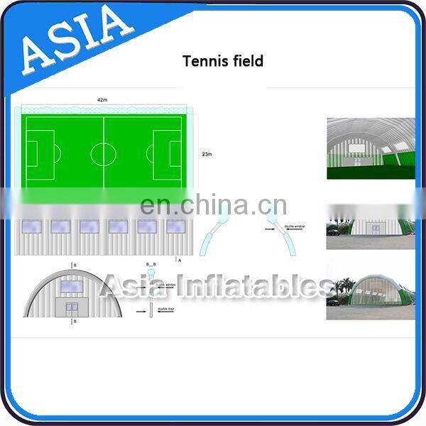 CE Approved Air Inflatable Dome Tent For Tennis , Inflatable Tennis Court Tent Factory Price