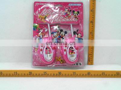 Kids plastic battery operated walkie talkie toy phones