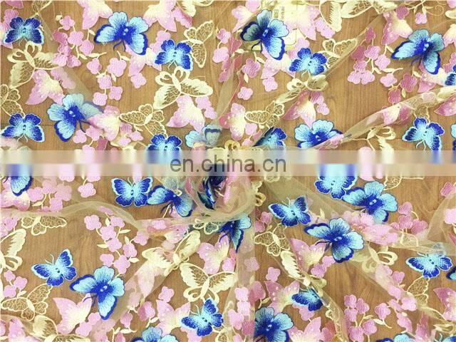 new design custom 3d lace fabric for wedding dress/ladies dress