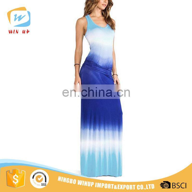 2016 Wholesale Thailand Fashion Maxi Dress Girls Long Casual Dress