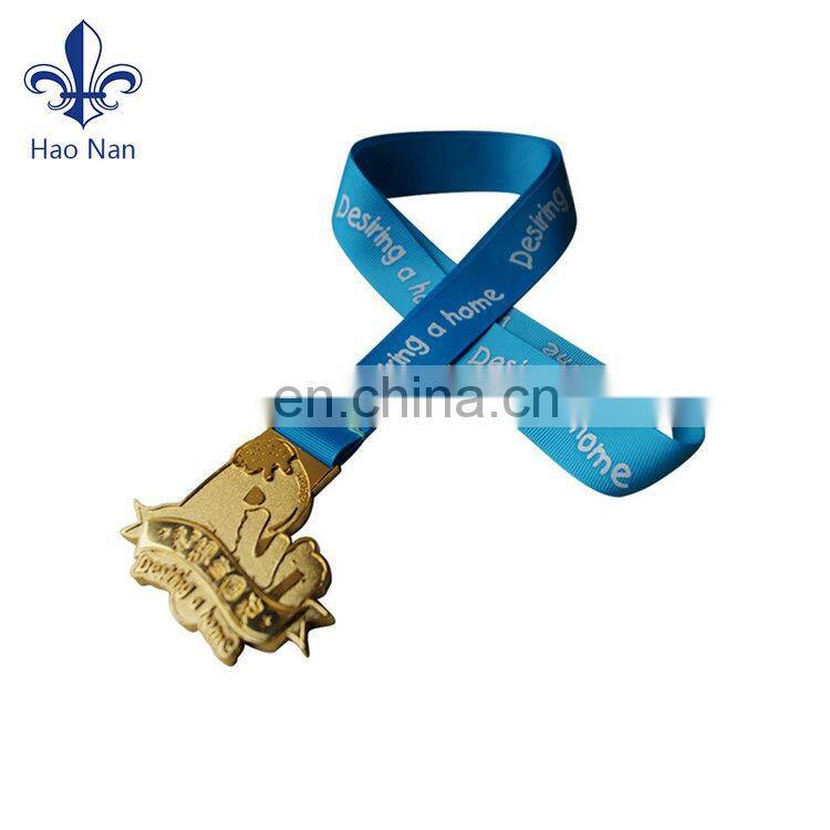 China Wholesale Good Quality Custom Printed Logo Medal Ribbon Award Ribbons