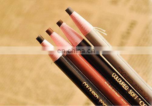 waterproof paper-roll eyebrow pencil with black,light coffee,grey color