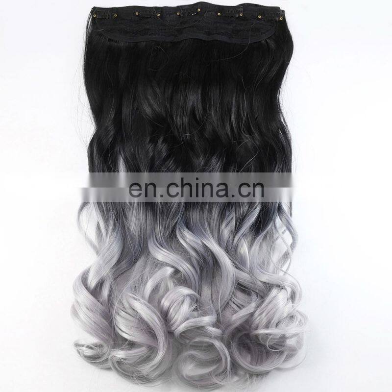 bundle weft Brazilian Remy Virgin human silver hair extensions