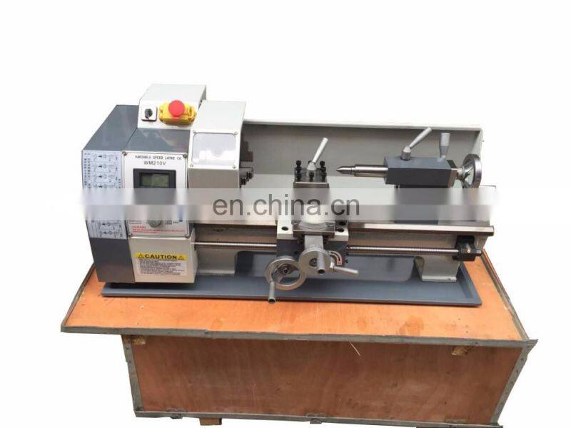 Best Selling Lathe 38mm Spindle Bore Variable Speed Mini Bench Lathe for Steel