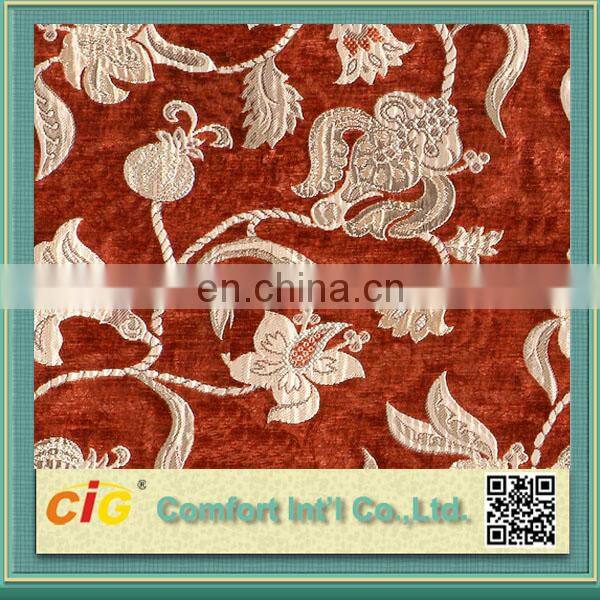 2019 New Design Hot Selling Velvet Jacquard Polyester Sofa Fabric