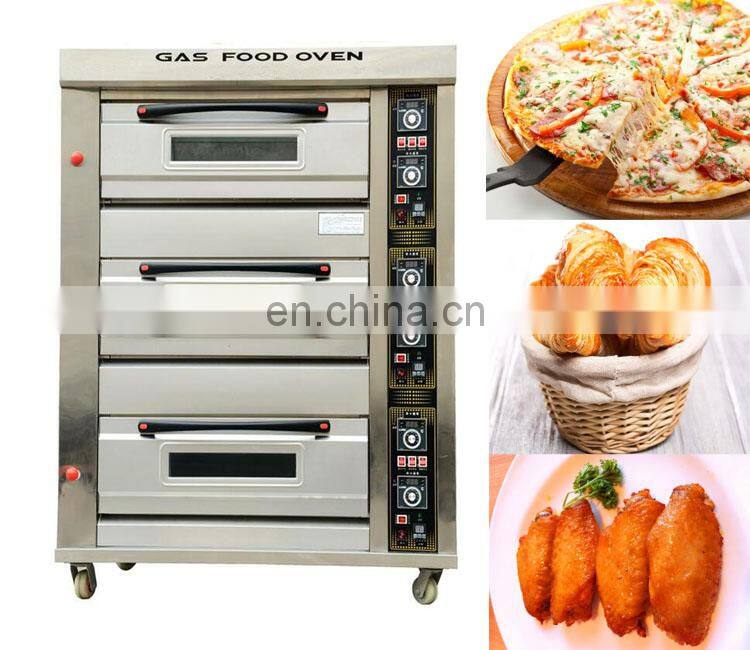 Industrial Single Deck Double Trays Bread Baking Gas Oven For Sale