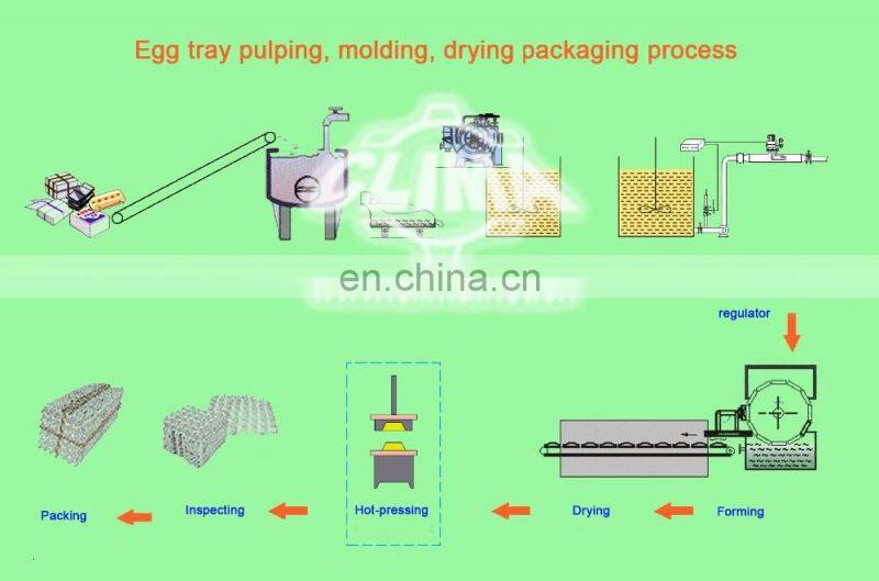 Full Automatic Pulp Working Paper Egg Tray Making Machine Price