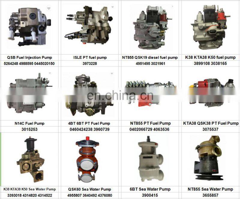 3900415 4932716 Diesel Marine Boat Engine 6BT5.9 6HS 6CTA8.3 Sea Water Pump