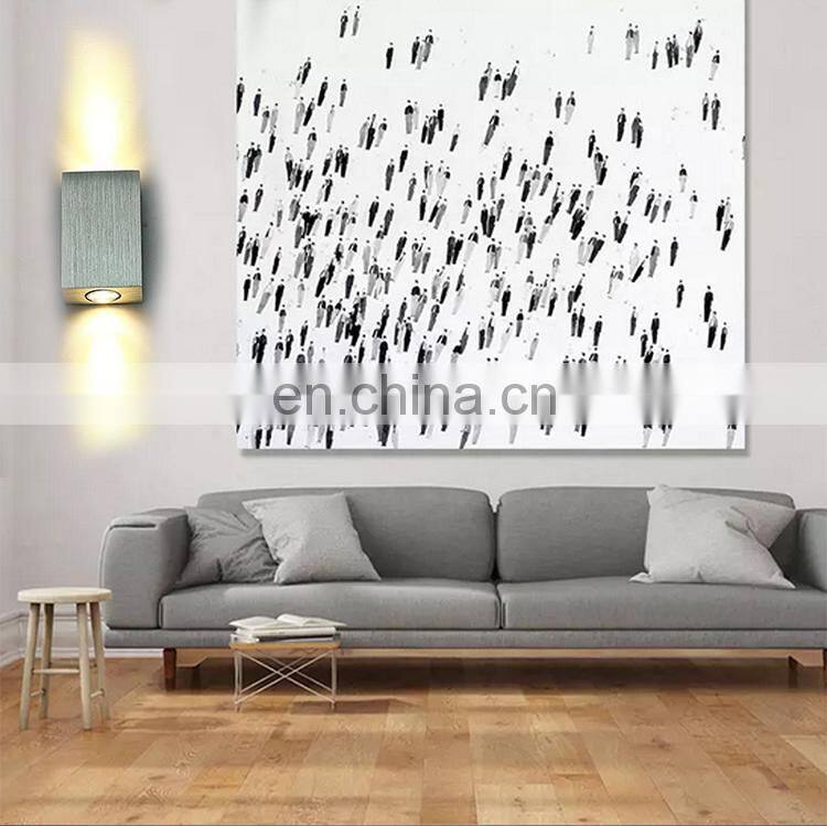 Creative Square Aluminum Decorative LED Wall Lamp Bedroom Bedside Wall Lamp For Staircase Corridor