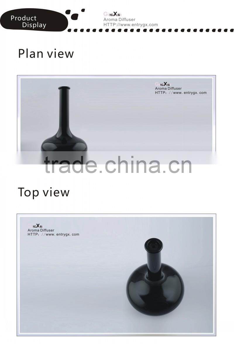 piano black vase shape vessential oil freshener