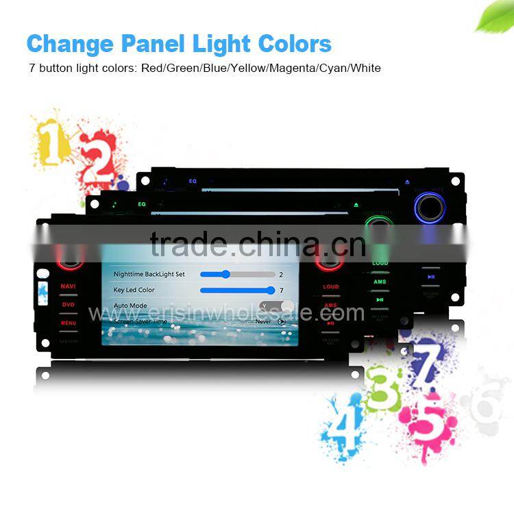 Erisin ES6061M 6.2 inch 1 Din Car DVD Navigation for Jeep Wrangler 300C