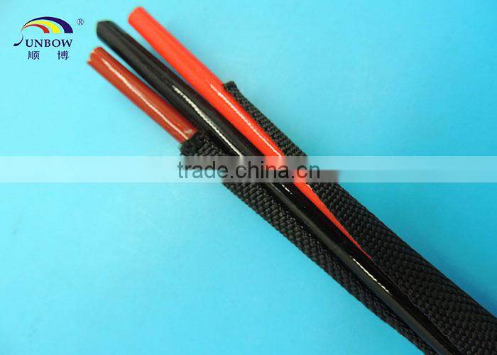 SUNBOW High Quality Flexible,Semi-Rigid, Split Self-Wrap Braided Sleeving