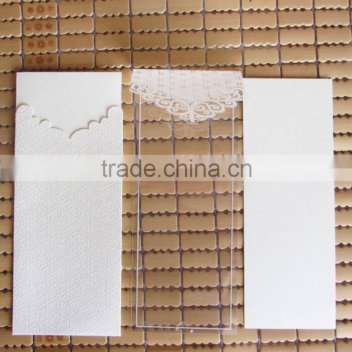 2014-2015 Graceful Bengali Transparent Wedding Invitation Card