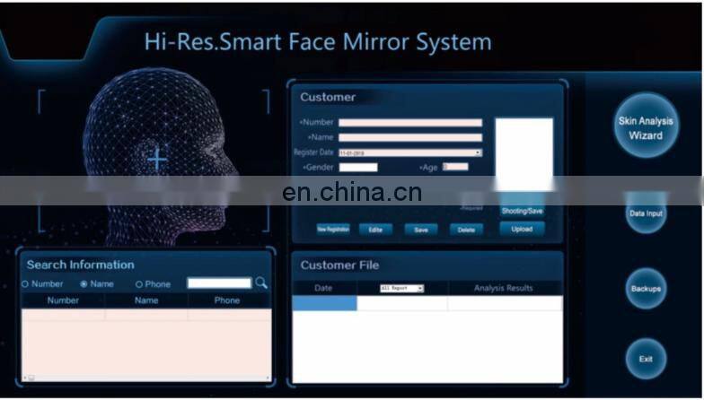 skin analyzer machine face magic mirror portable wood lamp skin analyzer facial tone machine visia 3d skin analyzer and hair