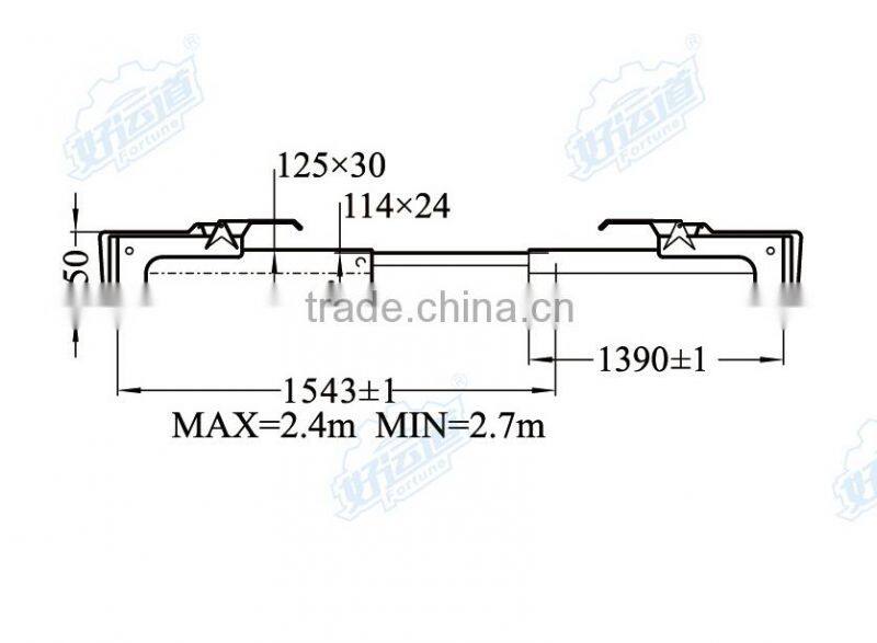 04203 Decking Beam of truck body part Cargo Shoring Bar