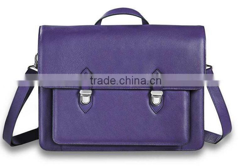 New design genuine pebble leather convertible backpack or crossbody messenger bag