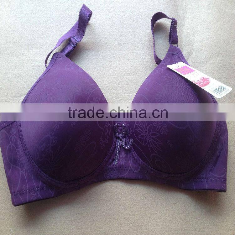 0.89USD 36-42C Cup High Quality Adjustable Fashional Ladies Sexy Bra Without Rim Inside, Fat Women Push Up Sexy Bra(gdwx201)