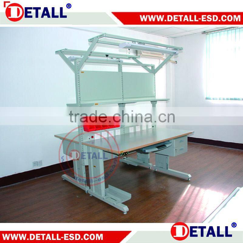 Multifuction lab work tables of with back panel (Detall)
