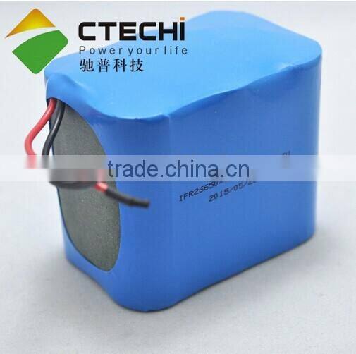 Rechargeable 3S2P 9.6V 6600mAh IFR26650 lifepo4 battery pack