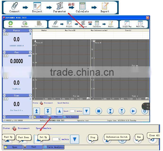 20KN Servo control UTM universal testing machine