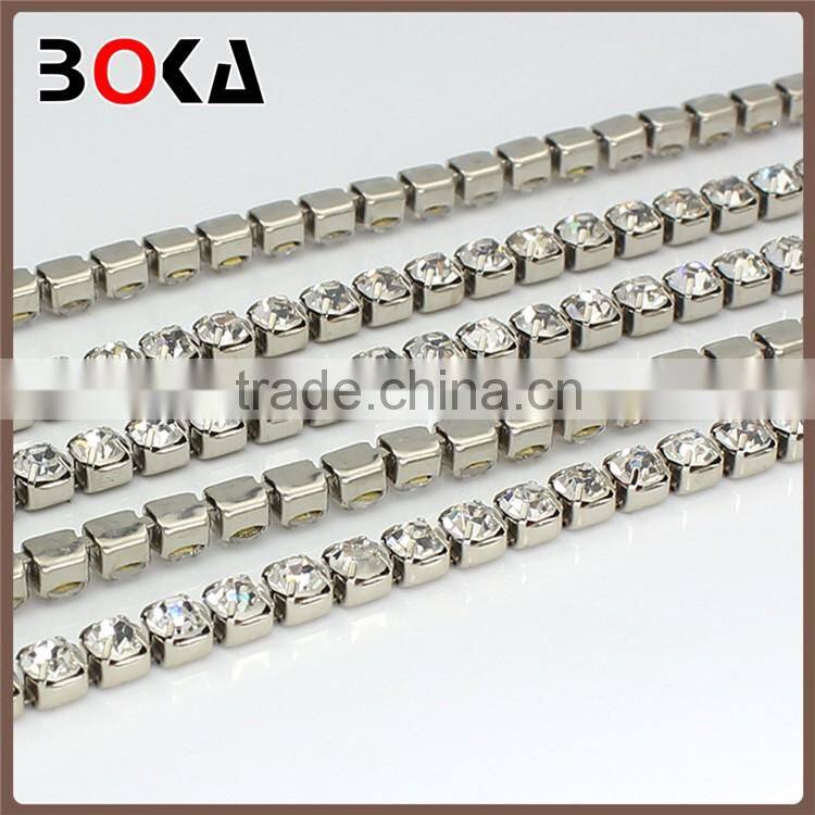 http:// Top selling ss18 imitation of // diamond non hotfix stones design gemstone chain //