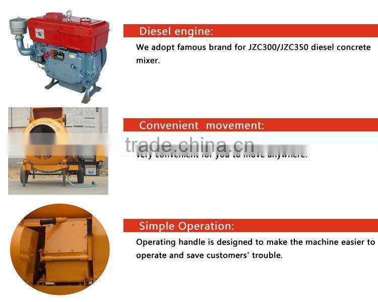 350L Diesel Engine Concrete Mixer/ Diesel Cement Mixer