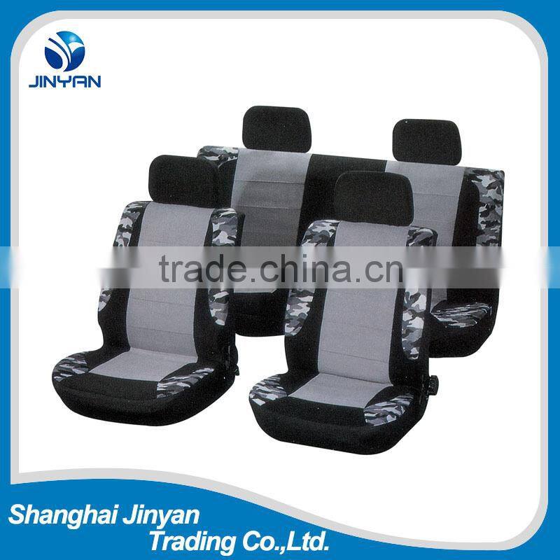 2015 new product full set mesh 100% polyester breathable sport car seat cover with embroider logo car accessories