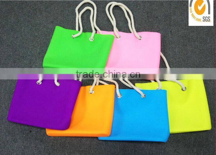 2016 Silicone promotional beach bags/foldable beach bag