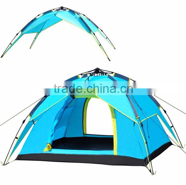 Outdoor 3-4 Person Automatic Sun Shelter Tent Camping Folding Backpacking Automatic Pop Up Tent