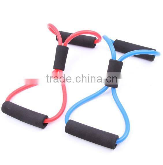 (120504)Resistance Fitness Band Stretch Body Shape Latex Yoga Rope Wall Pulley