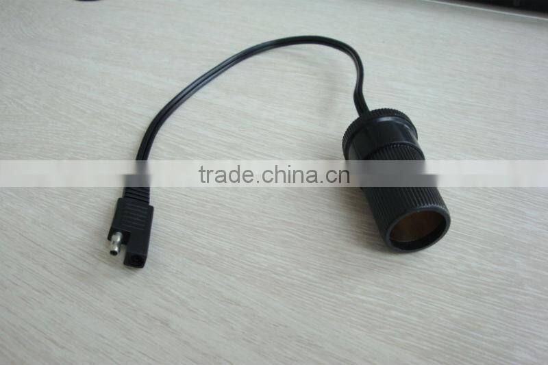 Car cigar socket 12v with battery tender SAE connector plug