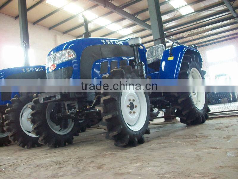 tray-style arrester QLN 55hp 4wd farm wheeled traktor(farm implements are available)