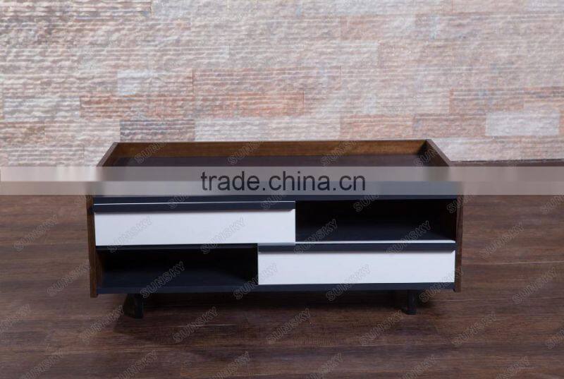 specail new mdf wood tv cabinet design matching coffee table for living room
