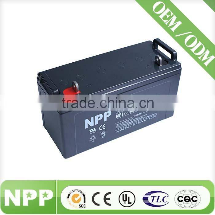 gel lead acid battery 12v 100ah for solar product