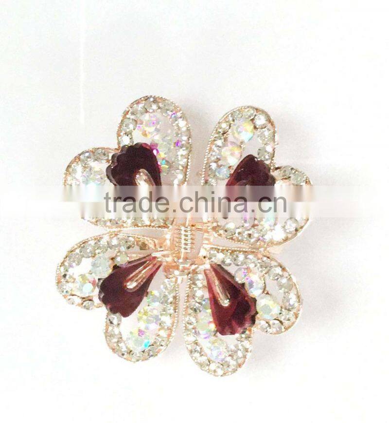 Colorful crystal hair claws Fashion hair claw girl's fashion jewelry