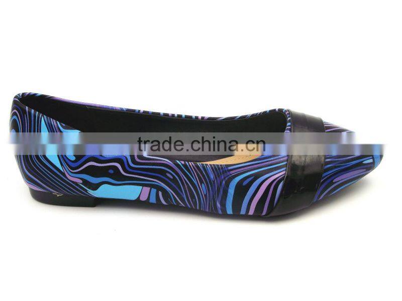 2016 new style hot sell multicolor flat shoe in stock