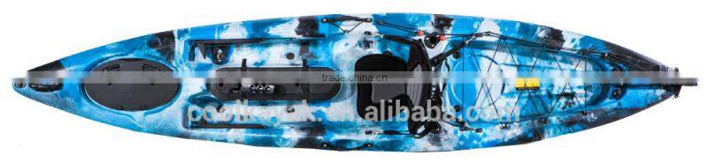 12ft LLDPE hull fishing kayak with pedals