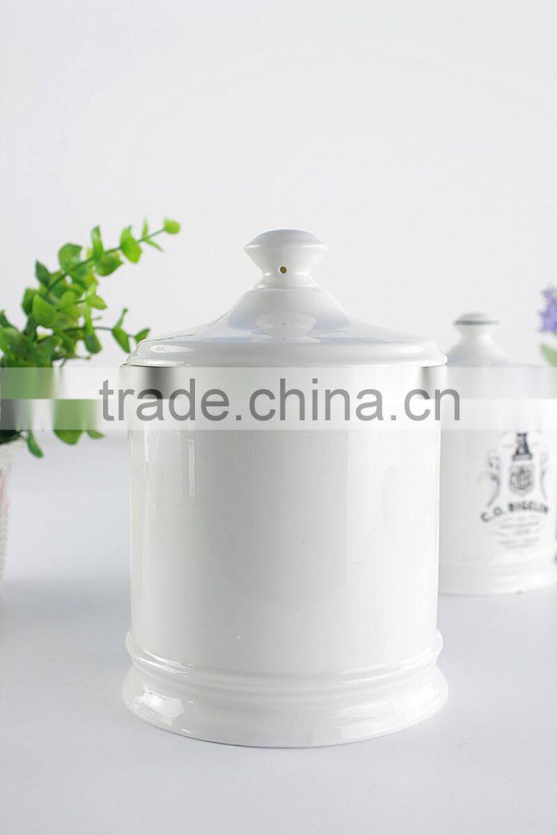 2017 new arrival custom design & logo ceramic storage sugar Pot