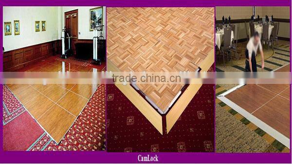 wood portable dance floor with coffe colors