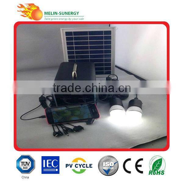 10W home solar panel kit solar lighting kit