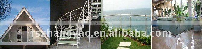 2013 Top-selling indoor glass stair railings/tubular railings & accessory
